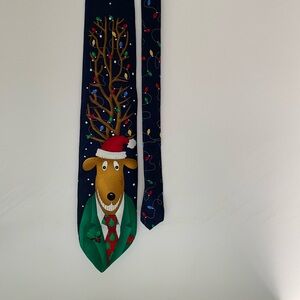 Hallmark Yule Tie Greetings Christmas Holiday Neck Tie